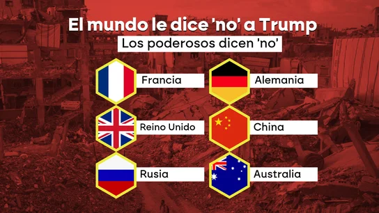 El mundo lanza un 'no' rotundo al plan de limpieza étnica de Trump y Netanyahu en Gaza El mundo lanza un 'no' rotundo al plan de limpieza étnica de Trump y Netanyahu en Gaza