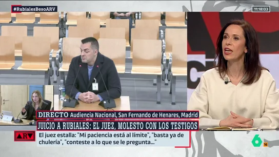 Al Rojo Vivo (05-02-25) Ángeles Caballero, sobre el juicio de Rubiales por el beso no consentido a Jenni Hermoso: "Esperemos que sea un antes y un después para muchas cosas" Al Rojo Vivo (05-02-25) Ángeles Caballero, sobre el juicio de Rubiales por el beso no consentido a Jenni Hermoso: "Esperemos que sea un antes y un después para muchas cosas"