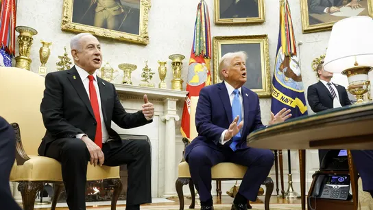 El primer ministro israelí, Benjamin Netanyahu, y el presidente de EEUU, Donald Trump, en la Casa Blanca El primer ministro israelí, Benjamin Netanyahu, y el presidente de EEUU, Donald Trump, en la Casa Blanca