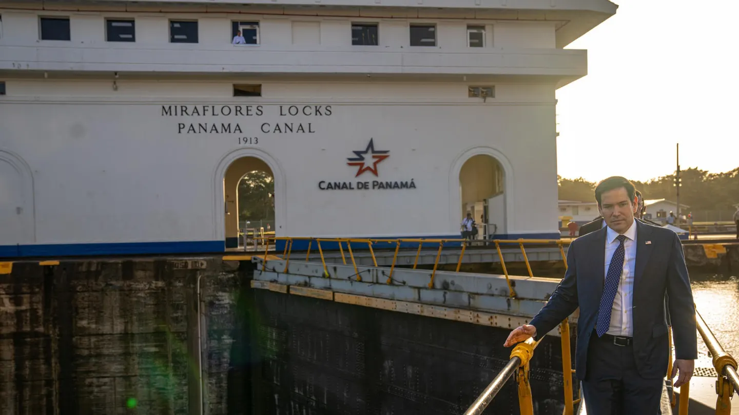 El secretario de Estado de EEUU, Marco Rubio, en el Canal de Panamá El secretario de Estado de EEUU, Marco Rubio, en el Canal de Panamá