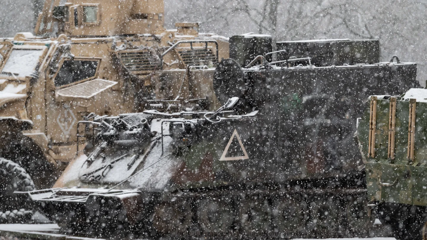 Imagen de archivo de un vehículo del Ejército ucraniano en Kursk, Rusia. Imagen de archivo de un vehículo del Ejército ucraniano en Kursk, Rusia.