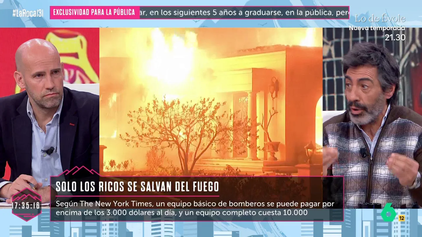 La comparativa de Juan del Val con España y EEUU: "Aquí no se concibe que por no pagar un seguro se muera de cáncer" La comparativa de Juan del Val con España y EEUU: "Aquí no se concibe que por no pagar un seguro se muera de cáncer"