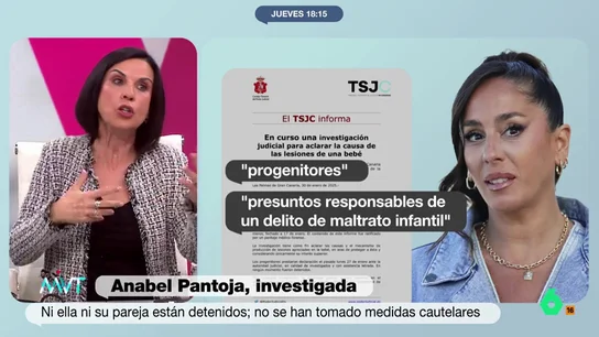 Bea de Vicente, sobre el caso Anabel Pantoja: "Que la bebé esté con sus padres es un indicio de que no hay nada clamoroso" Bea de Vicente, sobre el caso Anabel Pantoja: "Que la bebé esté con sus padres es un indicio de que no hay nada clamoroso"