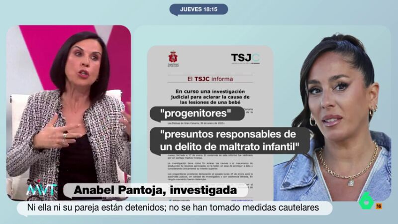 Bea de Vicente, sobre el caso Anabel Pantoja: "Que la bebé esté con sus padres es un indicio de que no hay nada clamoroso"