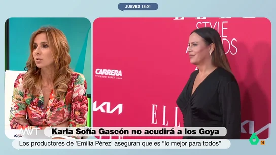 Carmen Morodo, tajante sobre la polémica de Karla Sofía Gascón: "Yo creo que su carrera se ha acabado" Carmen Morodo reflexiona en este vídeo sobre los polémicos tuits de Karla Sofía Gascón que han desatado toda una ola de críticas en Hollywood en las que, opina, "se está mezclando lo profesional con lo personal".