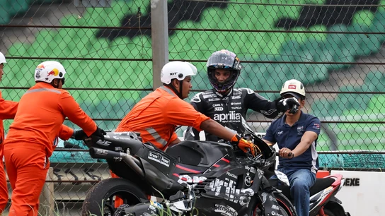 Accidente de Jorge Martín en los test de Sepang Accidente de Jorge Martín en los test de Sepang