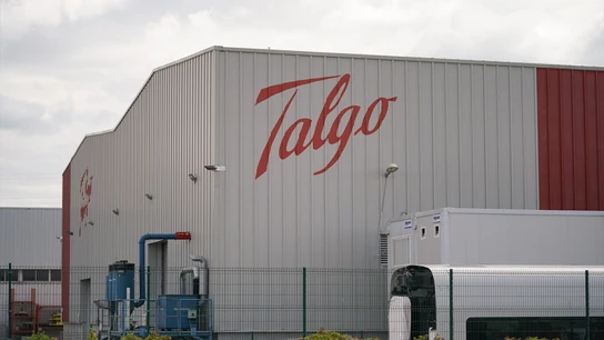 Imagen de archivo de la fachada de Talgo. Imagen de archivo de la fachada de Talgo.