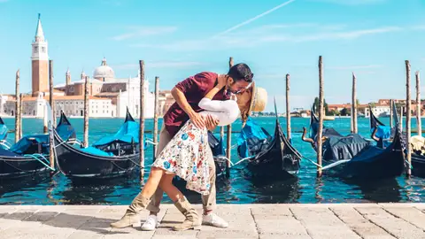 Pareja en Venecia Pareja en Venecia