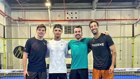 Verstappen, Norris, Alonso y Ricciardo Verstappen, Norris, Alonso y Ricciardo