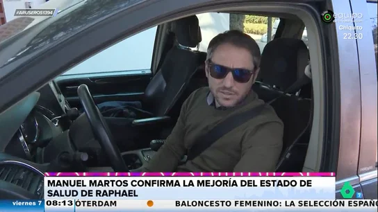 Manuel Martos confirma la mejoría en el estado de salud de Raphael: "Él está bien" Manuel Martos confirma la mejoría en el estado de salud de Raphael: "Él está bien"
