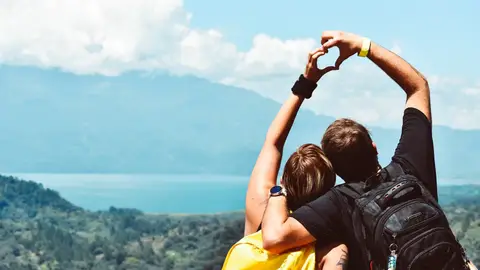 Pareja en San Valentín Pareja en San Valentín