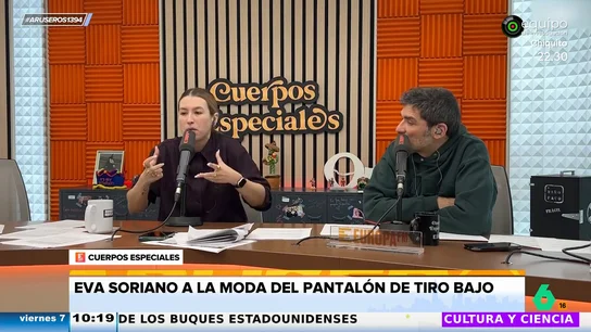 Eva Soriano, a la moda del pantalón de tiro bajo: "No me quiero poner esa mierda, quiero envejecer con dignidad" Eva Soriano, a la moda del pantalón de tiro bajo: "No me quiero poner esa mierda, quiero envejecer con dignidad"