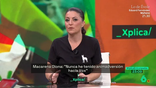 Xplica Macarena Olona señala el problema que tiene Santiago Abascal: "No manda sobre su hambre" Xplica Macarena Olona señala el problema que tiene Santiago Abascal: "No manda sobre su hambre"