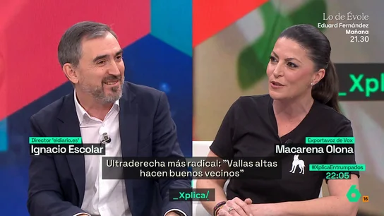 Xplica Macarena Olona: "Ni hay tres millones de españoles con el brazo en alto, ni 13 millones de franceses con el brazo en alto" Xplica Macarena Olona: "Ni hay tres millones de españoles con el brazo en alto, ni 13 millones de franceses con el brazo en alto"