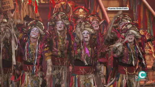 Actuación de una chirigota Actuación de una chirigota