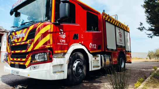 Un camión bomba del Consorcio de Bomberos de la Diputación de Badajoz. Un camión bomba del Consorcio de Bomberos de la Diputación de Badajoz.