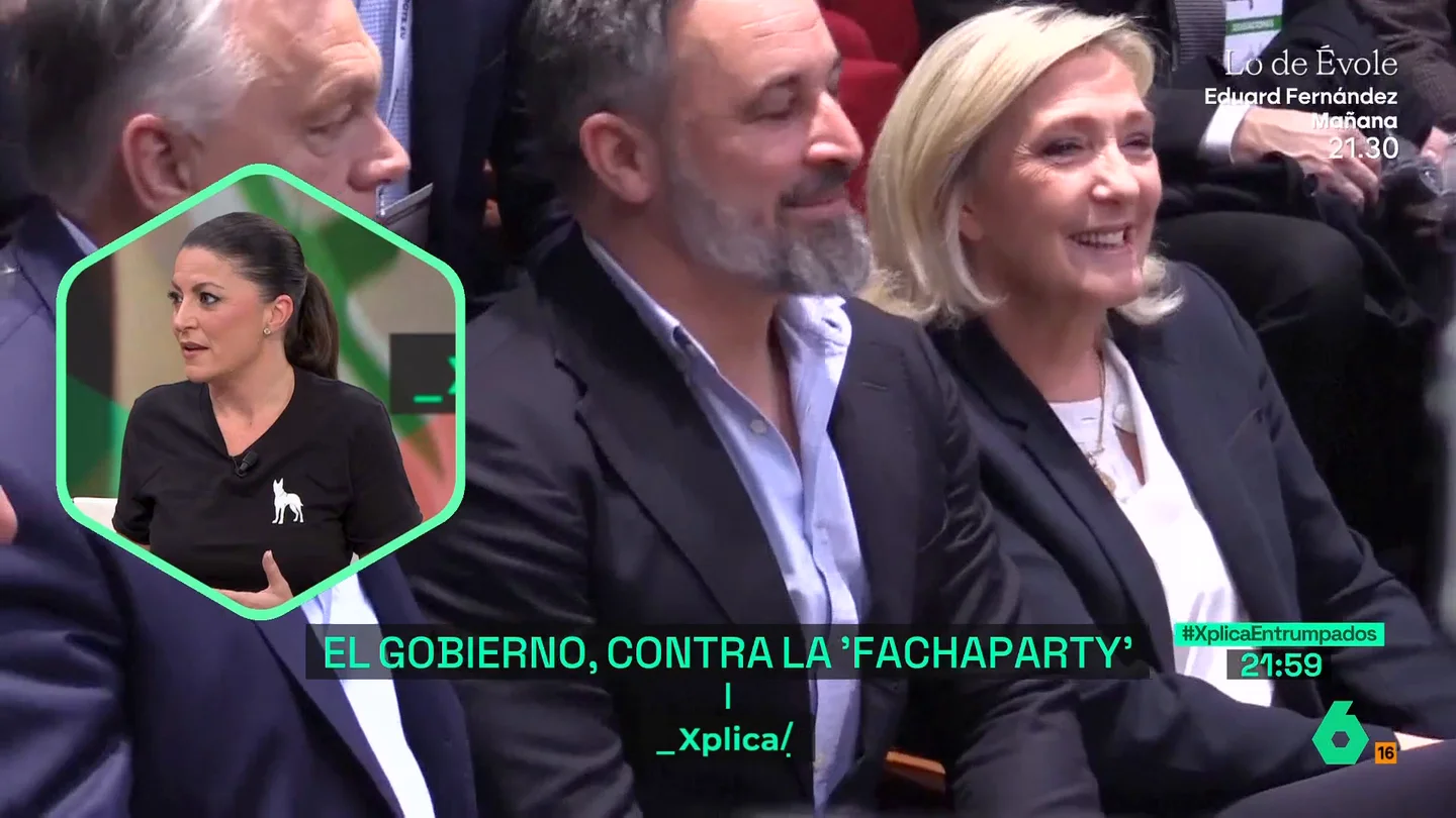 Xplica Macarena Olona: "¿Fachaparty? Lo dicen los que tienen como socios de Gobierno al brazo político de ETA" Xplica Macarena Olona: "¿Fachaparty? Lo dicen los que tienen como socios de Gobierno al brazo político de ETA"