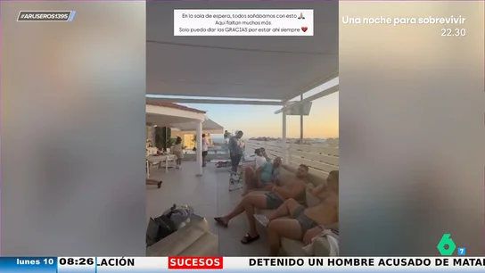 Anabel Pantoja hace una fiesta de despedida a David Rodríguez antes de volver a Córdoba Anabel Pantoja hace una fiesta de despedida a David Rodríguez antes de volver a Córdoba