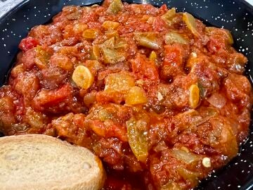 Pisto Manchego en el Restaurante El Rinc&oacute;n Manchego en Pedro Mu&ntilde;oz