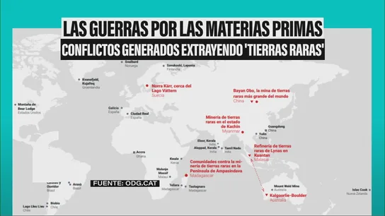 Conflictos generados extrayendo 'tierras raras' Conflictos generados extrayendo 'tierras raras'