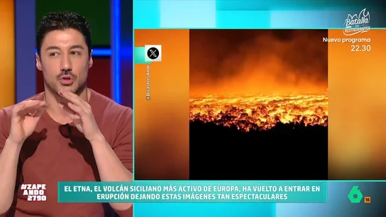 Francisco Cacho, impresionado al descubrir que hay nieve en el volcán Etna: "Se esquía" Francisco Cacho, impresionado al descubrir que hay nieve en el volcán Etna: "Se esquía"