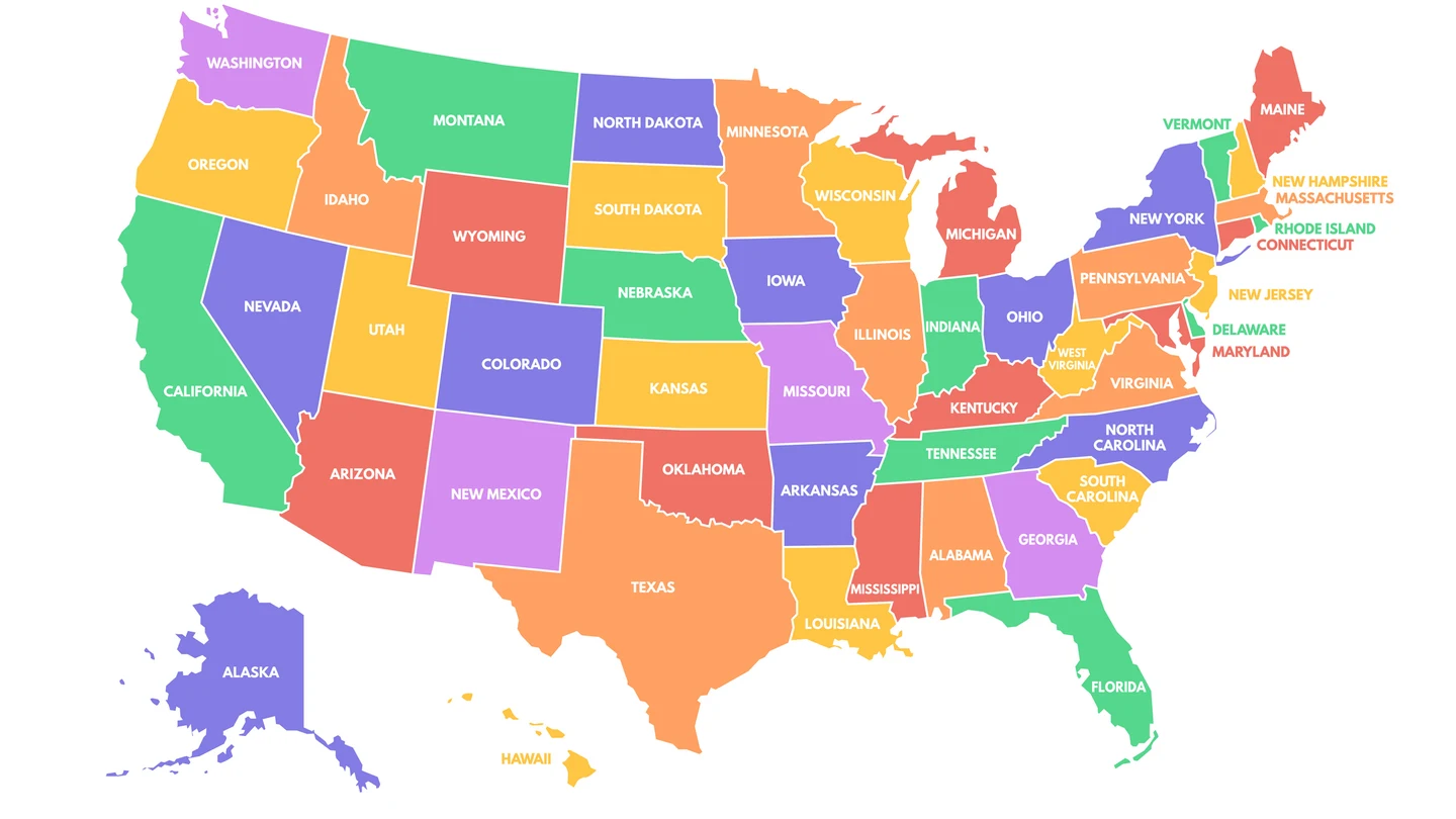 Mapa de Estados Unidos Mapa de Estados Unidos