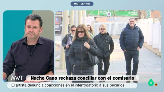 Iñaki López, a Nacho Cano tras asegurar que "la gente está conmigo": "Es un clamor, van cantando 'Sombra aquí y sombrá allá'" Más Vale Tarde analiza en este vídeo el acto de conciliación en el que Nacho Cano ha rechazado retractarse de sus acusaciones a la Policía. Por ello, Beatriz de Vicente le recuerda que las debe probar o "será condenado por calumnias".