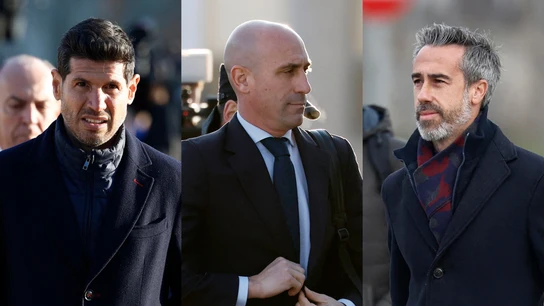 Albert Luque, Luis Rubiales y Jorge Vilda Albert Luque, Luis Rubiales y Jorge Vilda