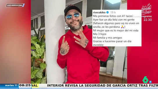 Kiko Rivera comparte un emotivo mensaje para celebrar su 41 cumpleaños: "Ayer fue un día feliz con mi gente" Kiko Rivera comparte un emotivo mensaje para celebrar su 41 cumpleaños: "Ayer fue un día feliz con mi gente"