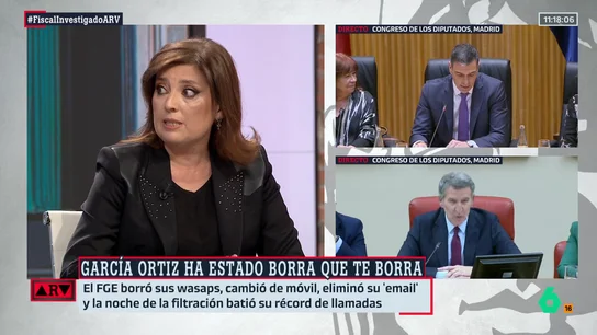 Belén Carreño, sobre García Ortiz: "Es de sentido común borrarlo todo cuando sabes que se va a iniciar una investigación" Belén Carreño, sobre García Ortiz: "Es de sentido común borrarlo todo cuando sabes que se va a iniciar una investigación"