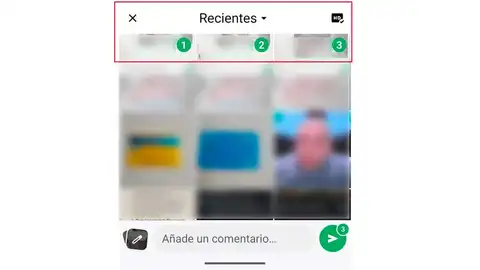 Enviando varios archivos en HP a través de WhatsApp Enviando varios archivos en HP a través de WhatsApp