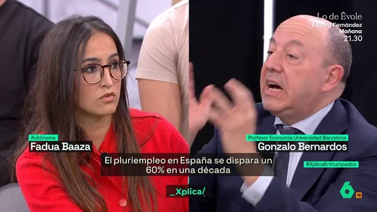 Xplica Una joven autónoma, a Gonzalo Bernardos: "Dime tú dónde están esos jóvenes que están siendo 'ninis', que yo no los veo" Xplica Una joven autónoma, a Gonzalo Bernardos: "Dime tú dónde están esos jóvenes que están siendo 'ninis', que yo no los veo"