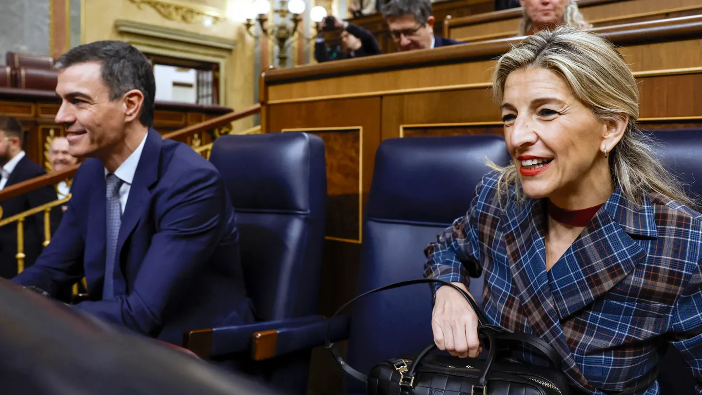 El presidente del Gobierno, Pedro Sánchez, y la vicepresidenta segunda, Yolanda Díaz El presidente del Gobierno, Pedro Sánchez, y la vicepresidenta segunda, Yolanda Díaz