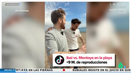 Montoya le da "una paliza" a Ibai en su especialidad: "Correr contra él en la playa es como jugar contra Nadal en tierra batida" Montoya le da "una paliza" a Ibai en su especialidad: "Correr contra él en la playa es como jugar contra Nadal en tierra batida"