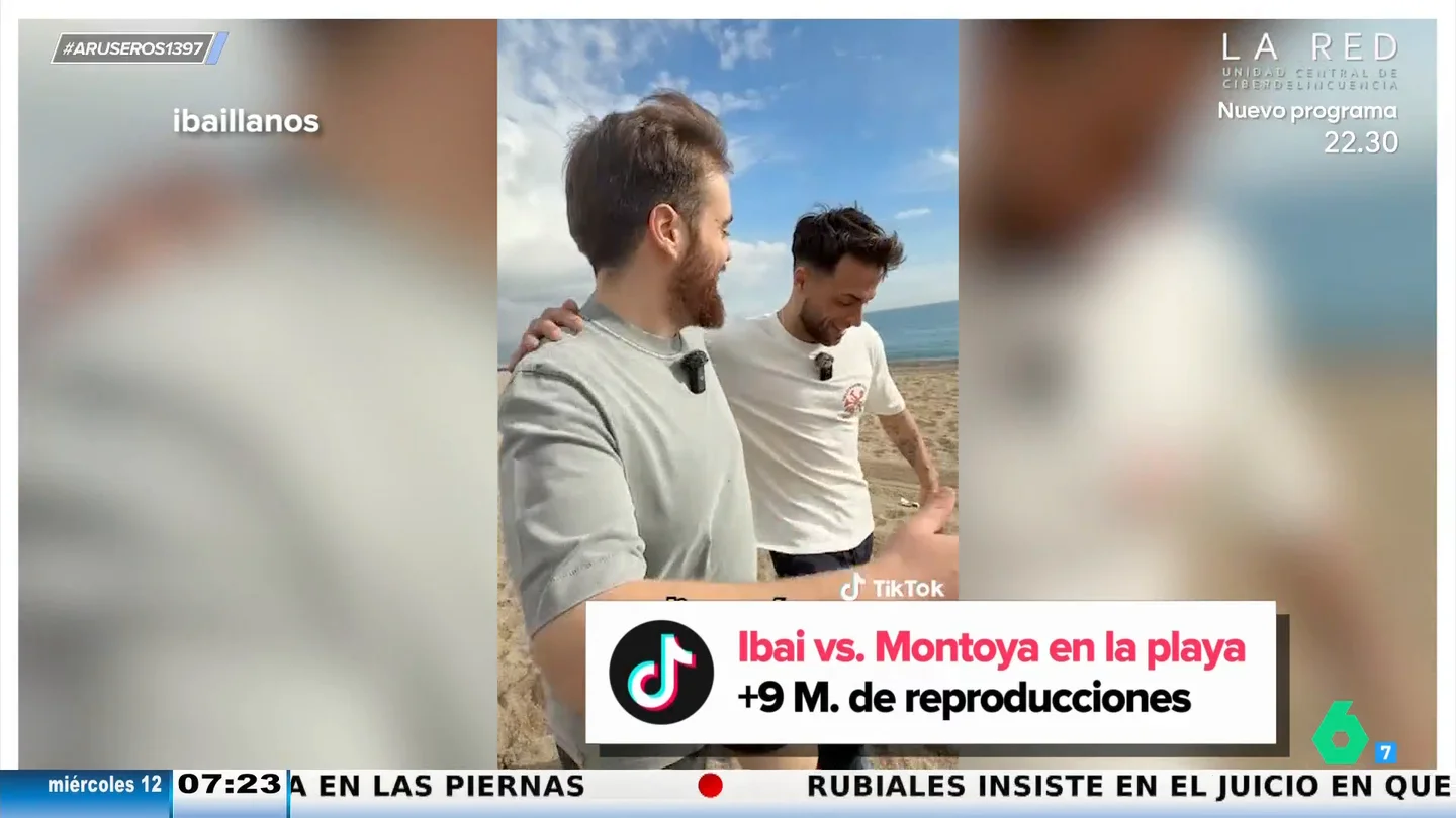 Montoya le da "una paliza" a Ibai en su especialidad: "Correr contra él en la playa es como jugar contra Nadal en tierra batida" Montoya le da "una paliza" a Ibai en su especialidad: "Correr contra él en la playa es como jugar contra Nadal en tierra batida"