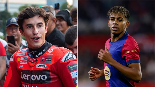 Marc Márquez y Lamine Yamal Marc Márquez y Lamine Yamal