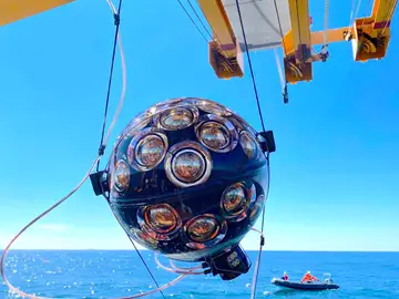 Un módulo de detección del KM3NeT Un módulo de detección del KM3NeT