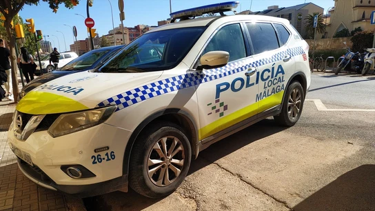 Coche de la Policía Local de Málaga. Coche de la Policía Local de Málaga.