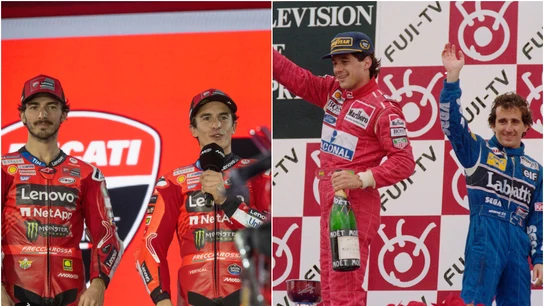Bagnaia, Márquez, Senna y Prost Bagnaia, Márquez, Senna y Prost