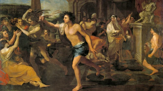 Fiestas lupercales, óleo sobre lienzo de Andrea Camassei (1635) Fiestas lupercales, óleo sobre lienzo de Andrea Camassei (1635)