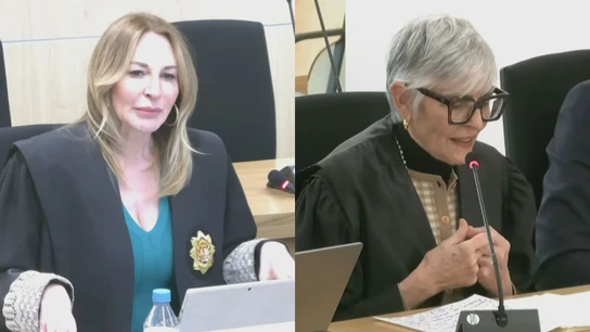 La fiscal del caso Rubiales, Marta Durántez, y su abogada, Olga Tubau. La fiscal del caso Rubiales, Marta Durántez, y su abogada, Olga Tubau.