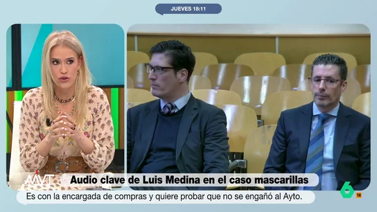 Afra Blanco, sobre Medina y Luceño: "No es aceptable esos 6 millones pa' la saca que se llevaron esos sinvergüenzas" Afra Blanco y Bea de Vicente analizan en este vídeo el audio aportado por Luis Medina para demostrar que el Ayuntamiento de Madrid era consciente de las comisiones que él y Alberto Luceño cobraban por la venta de material sanitario.