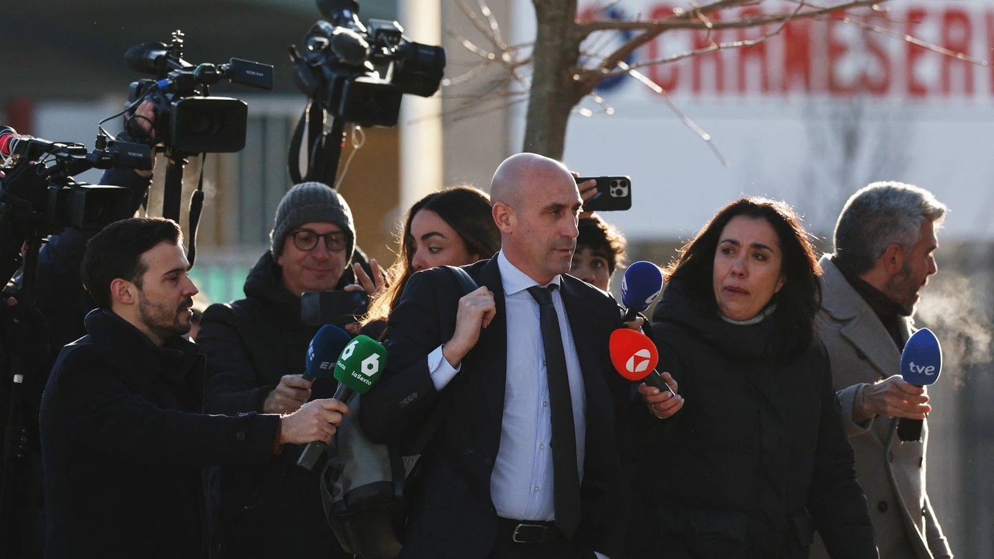 Luis Rubiales, a su llegada a la Audiencia Nacional, este jueves. Luis Rubiales, a su llegada a la Audiencia Nacional, este jueves.