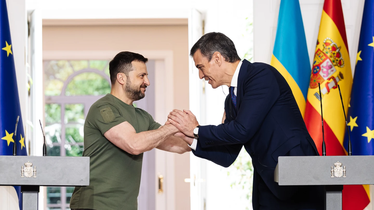 Imagen de archivo del presidente ucraniano, Volodimir Zelenski, y el presidente de España, Pedro Sánchez Imagen de archivo del presidente ucraniano, Volodimir Zelenski, y el presidente de España, Pedro Sánchez