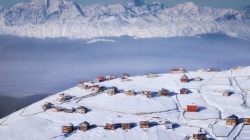 Montañas nevadas en Georgia