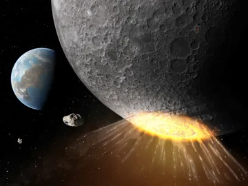 Impacto de un asteroide en la Luna Impacto de un asteroide en la Luna