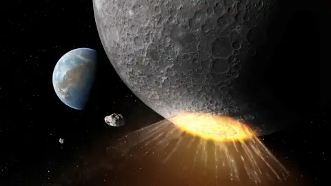 Impacto de un asteroide en la Luna Impacto de un asteroide en la Luna