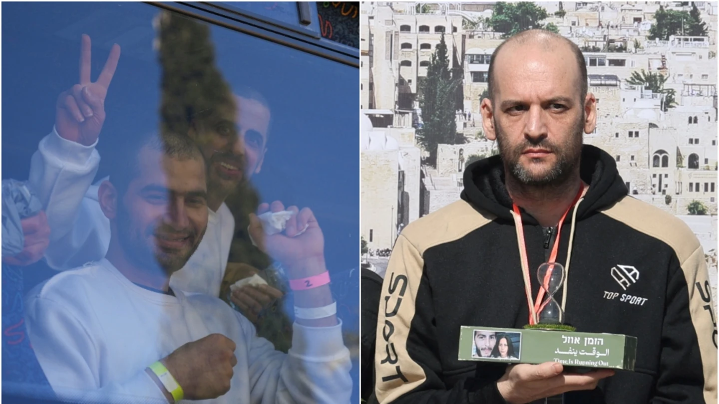 Momentos de los intercambios de rehenes israelíes y palestinos durante este sábado 15 de febrero Momentos de los intercambios de rehenes israelíes y palestinos durante este sábado 15 de febrero
