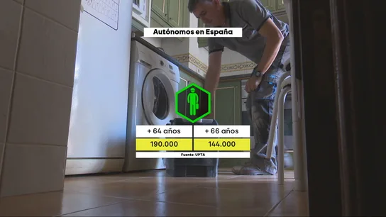 Cantidad de autónomos por edad en España Cantidad de autónomos por edad en España