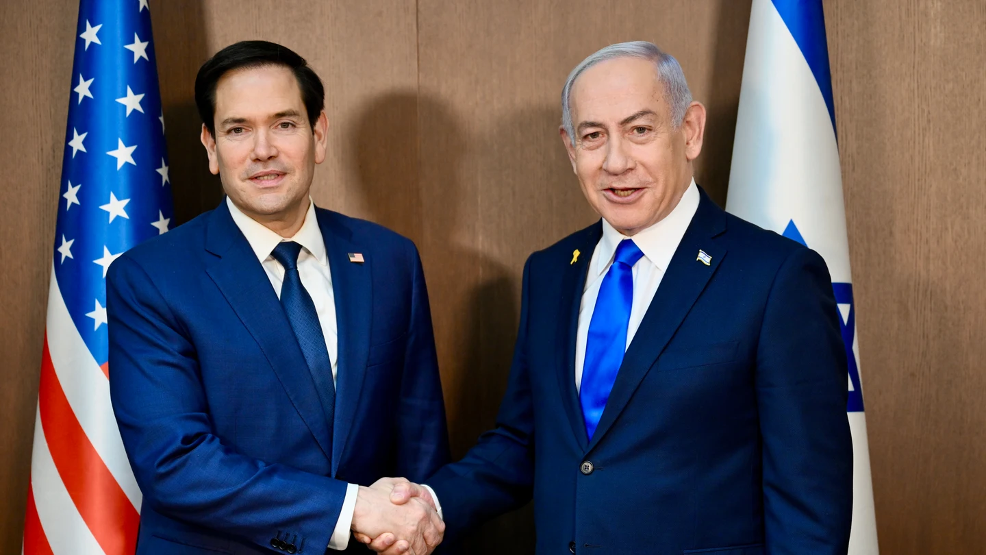 El nuevo secretario de Estado de Estados Unidos, Marco Rubio, junto a Netanyahu El nuevo secretario de Estado de Estados Unidos, Marco Rubio, junto a Netanyahu
